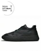 Heightn Obsidian Casual Elevator Sneaker - front view - height increasing shoes